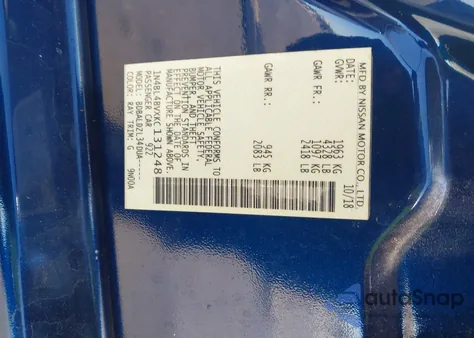 2019 Nissan Altima 2.5 S из США, поврежденный, VIN 1N4BL4BVXKC131248